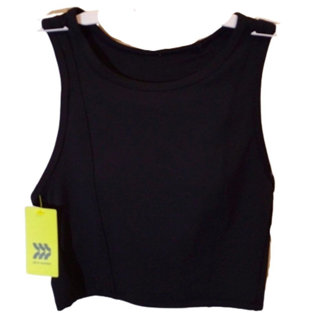 NWT Women's Light Support Strappy Racerback Sports Bra - All in Motion - S